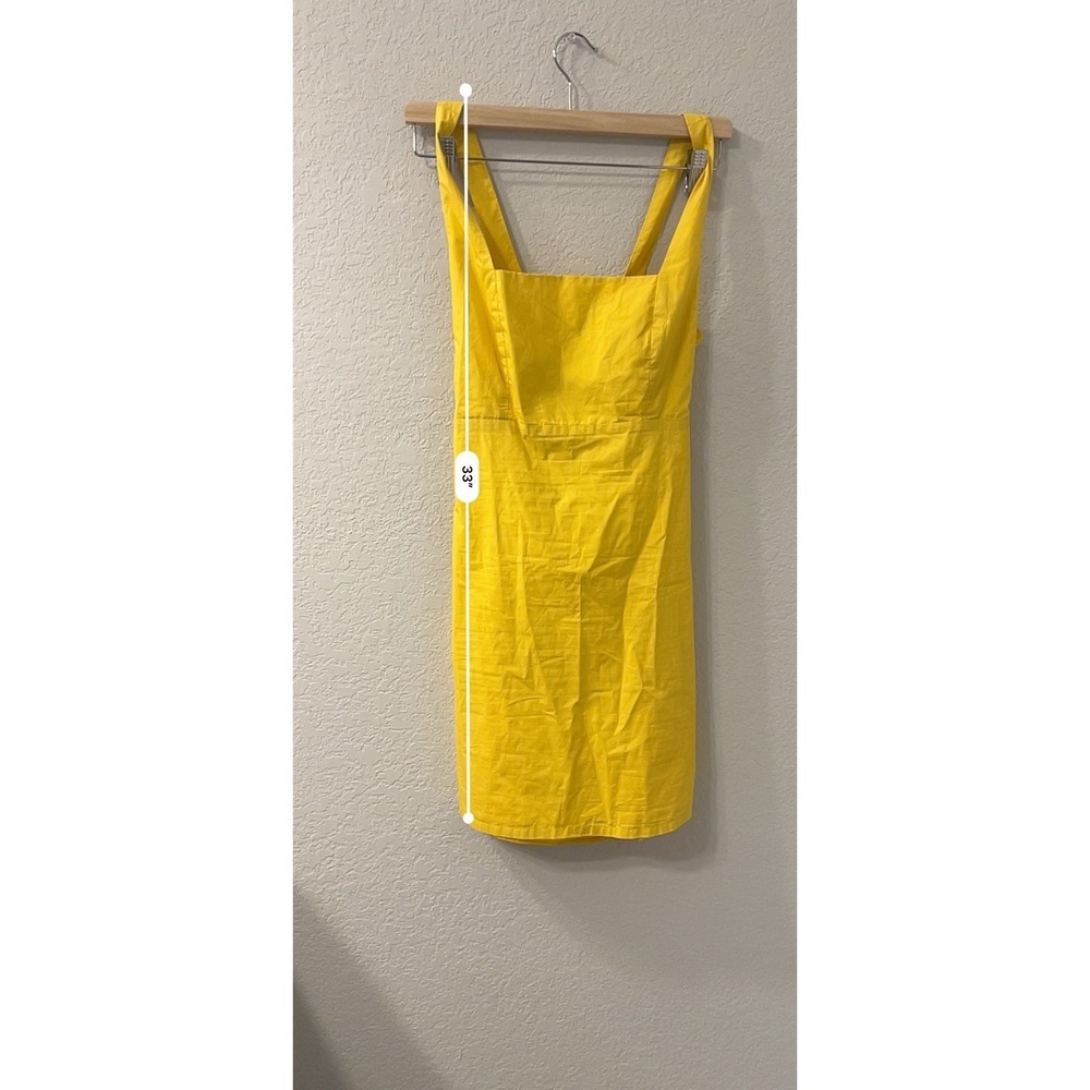 Anthropologie Corey Lynn Calter Yellow Cut-Out-Back Dress size S - Picture 5 of 6